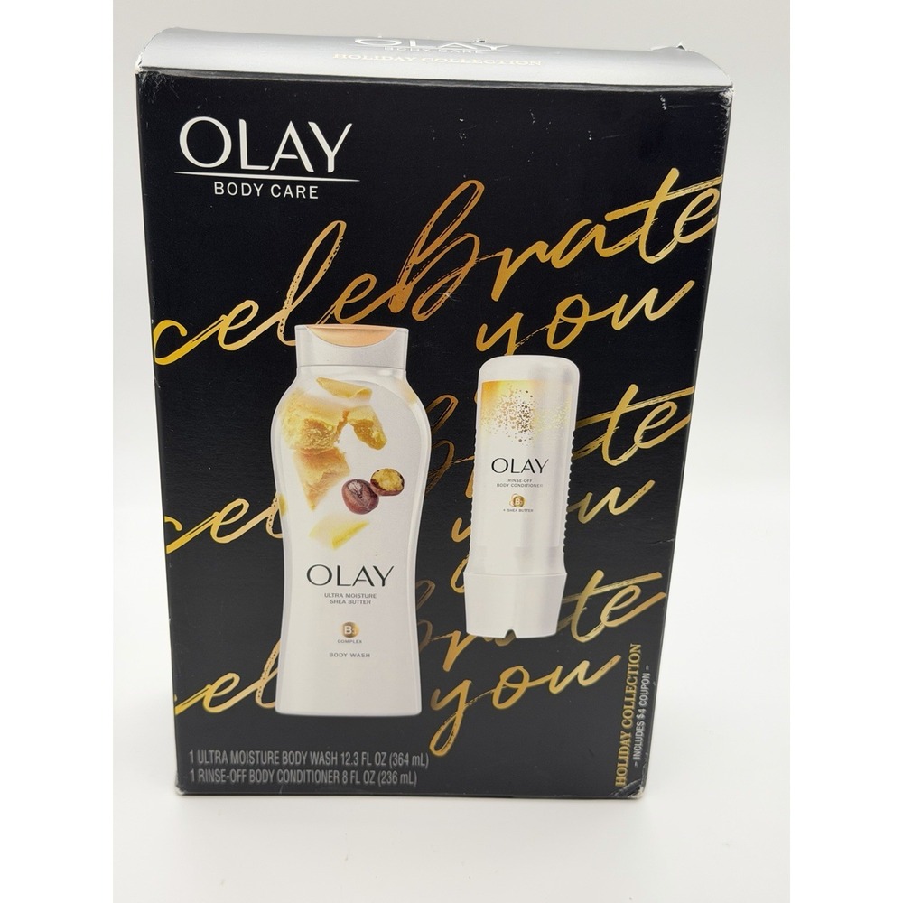 Olay Rinse Off Body Conditioner With Shea Butter Vitamin B3 8 Oz + Body Wash